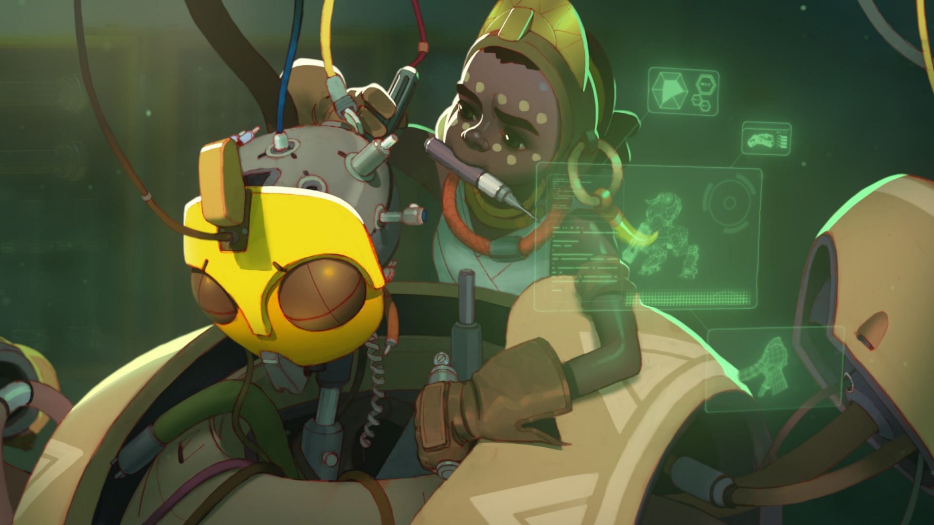 Efi builds Orisa in OW2 (Image via Blizzard Entertainment)